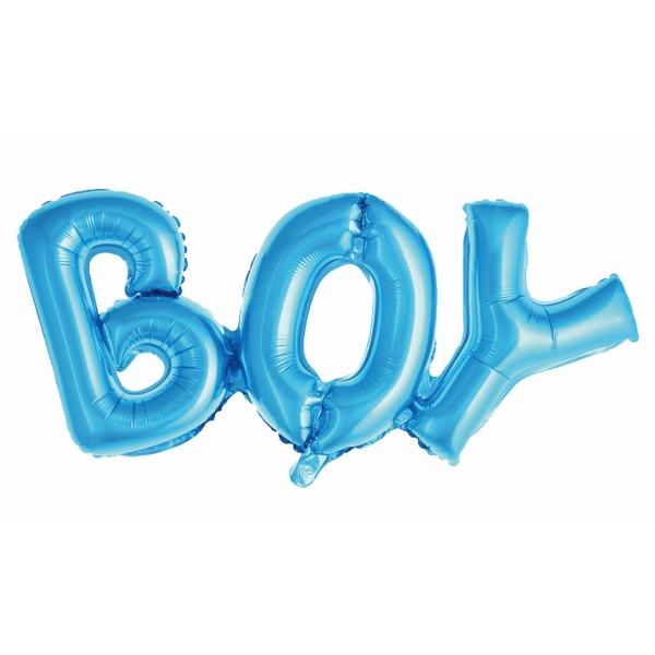 Balónový nápis BOY modrý 71 cm