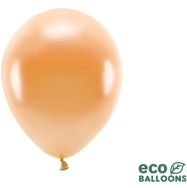 Balóniky Eco metalické oranžové 26 cm 100 ks