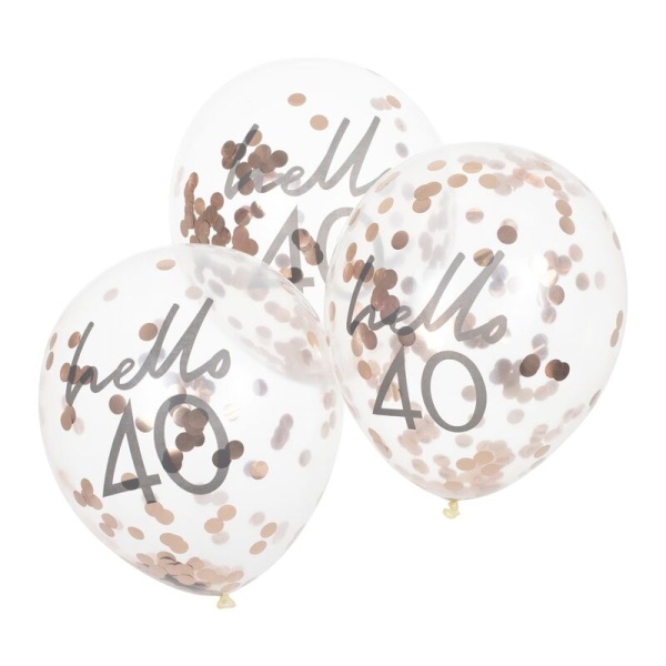 Balóniky s konfetami Hello 40