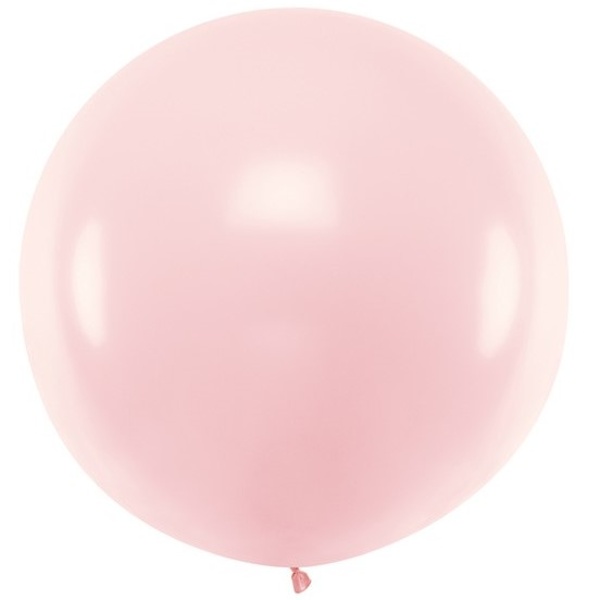 Balón 1m pastelový svetlo ružový