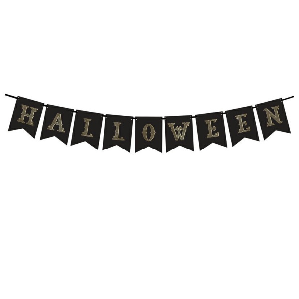 BANNER Halloween čierný