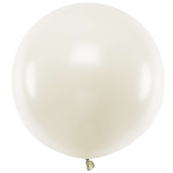 Balón latexový pastelový svetlo krémový 60 cm