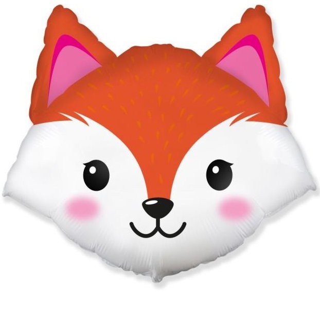 Balónek fóliový Hlava lišky 60x61 cm