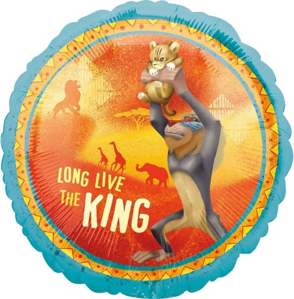 Balónik fóliový Leví kráľ Long Live 43 cm