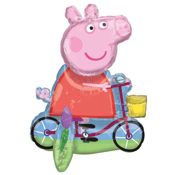 Balnik fliov Multi Peppa Pig na bicykli 45x55 cm