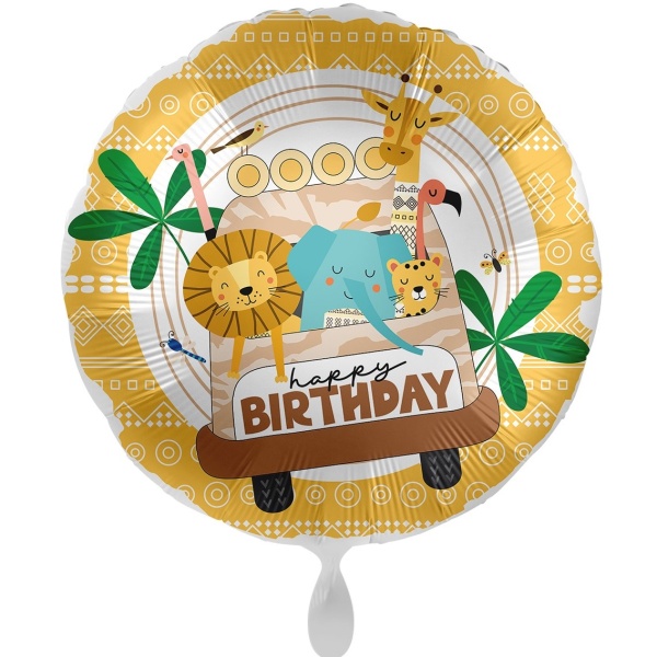 Balónik fóliový Safari Happy Birthday 43 cm