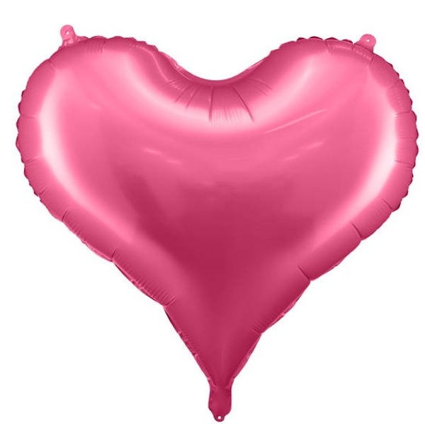 Balónik fóliový Srdce ružové 61 x 53 cm