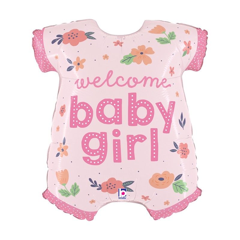 Balónik fóliový Welcome Baby Girl 79 cm