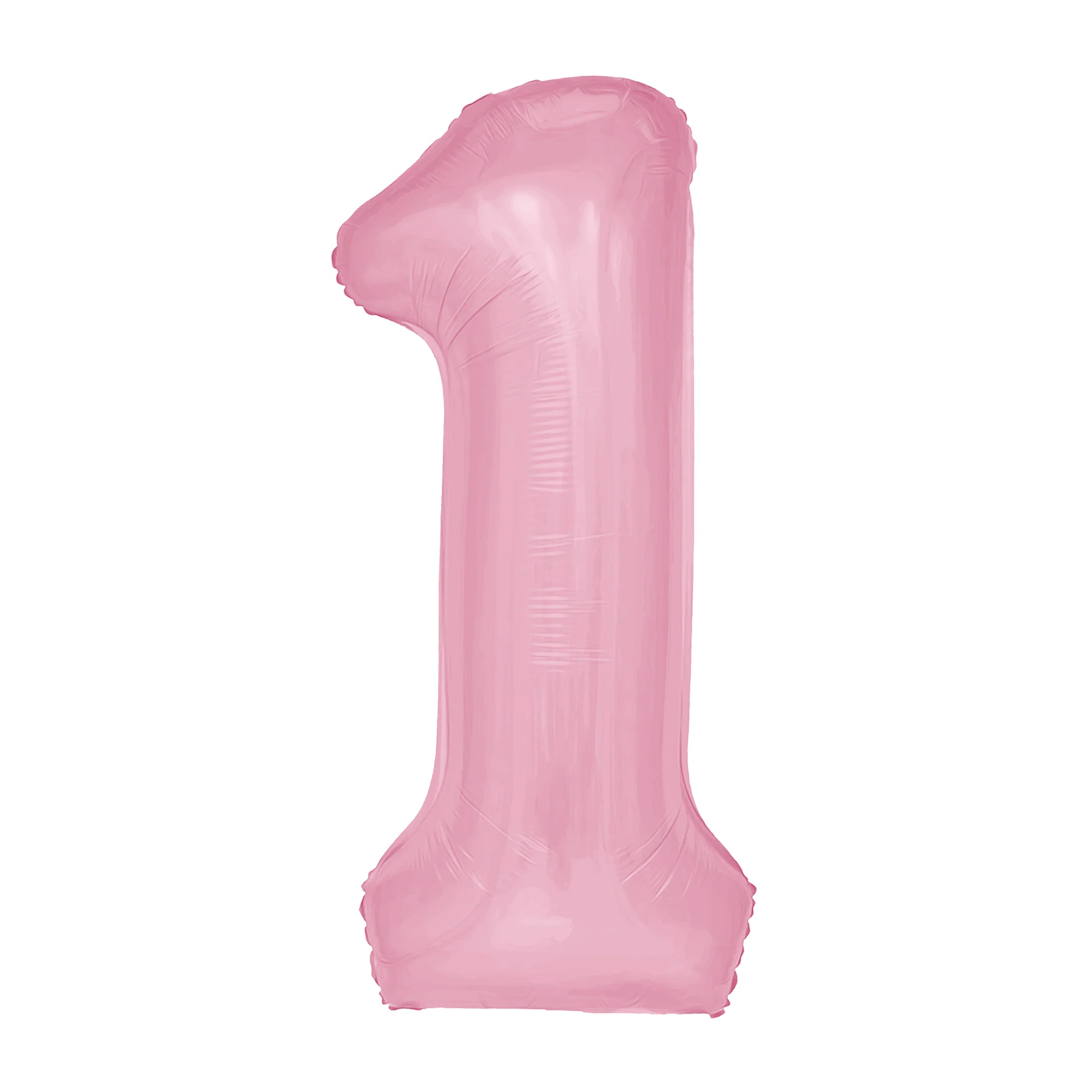 Balónek fóliový číslice 1 růžová 100 cm