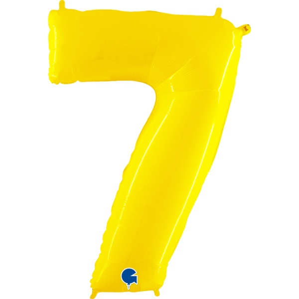 Balónik fóliový číslica 7 žltá 102 cm