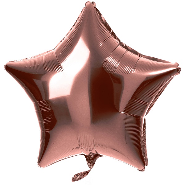 E-shop Balónek fóliový hviezda metalická bronzová 48 cm