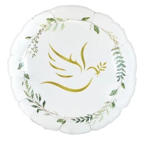 Balnek fliov kruh Holubice s lstky 46 cm