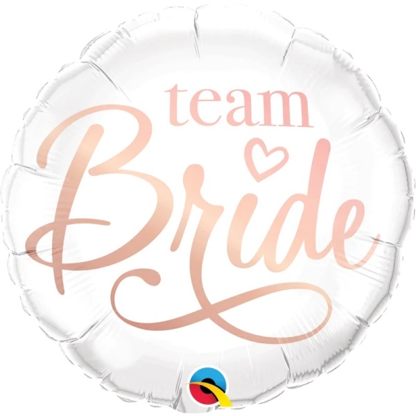 Balónik fóliový okrúhly Team Bride 45 cm