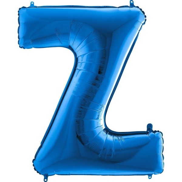 Balónik fóliový písmeno modré Z 102 cm