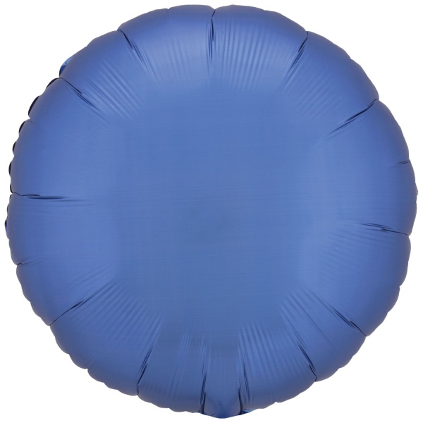 E-shop Balónik fóliový saténový kruh azúrovo modrý 43 cm