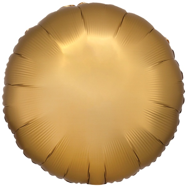 E-shop Balónik fóliový saténový kruh zlatý 43 cm