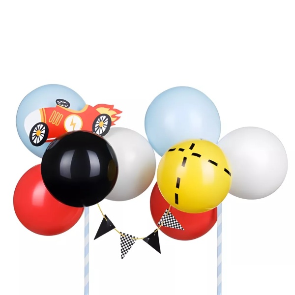 Balóniková dekorácia na tortu Autá 29 cm