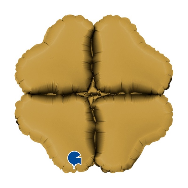 Balóniková základňa mini srdce saténová zlatá 30 cm