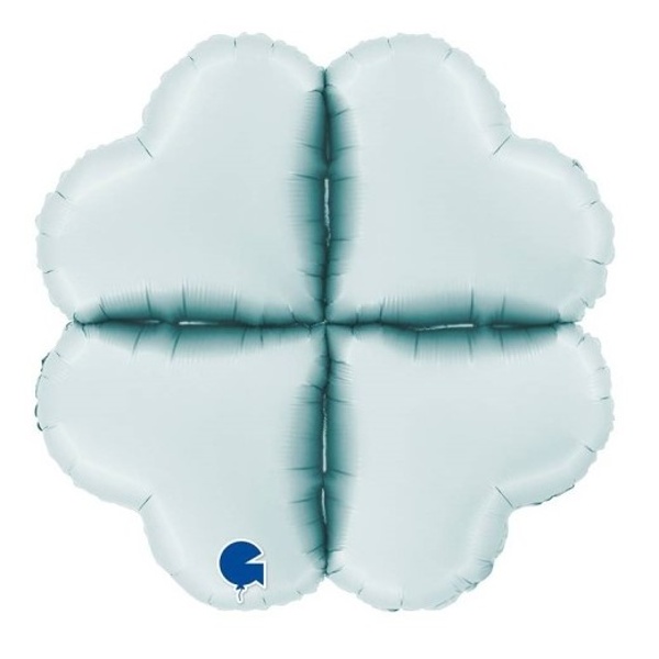 Balóniková základňa srdce saténová pastelovo modrá 41 cm