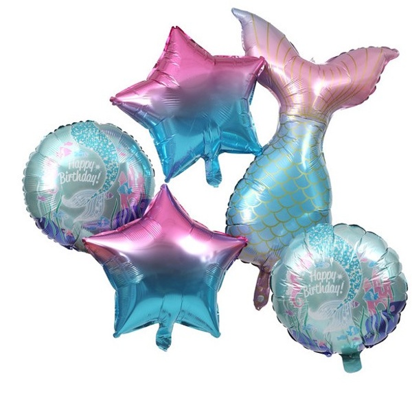 E-shop Balónkový buket Mermaid 5 ks