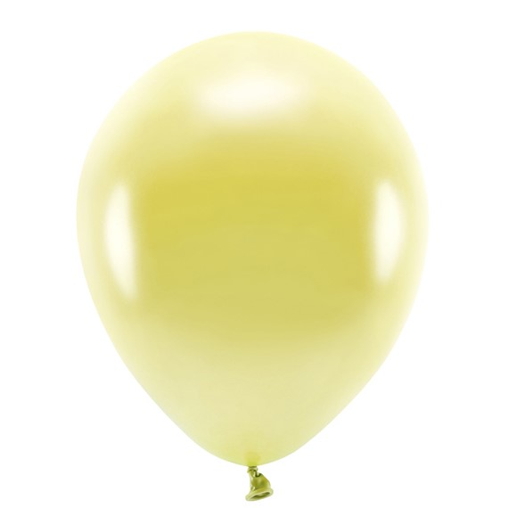 Balonky Eco 30cm metalizovan, svtl lut (1 bal. / 100 ks.)