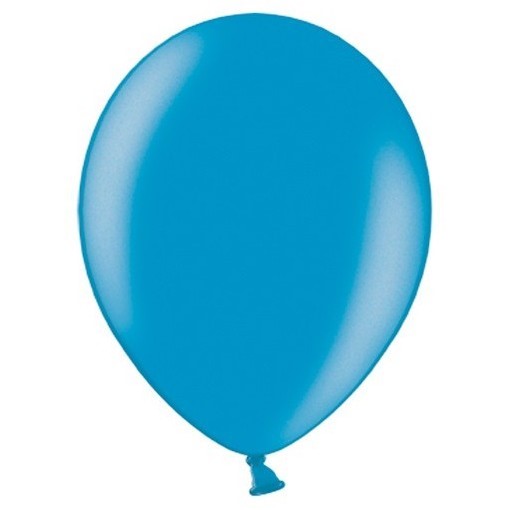 Balónky Strong 23cm, Metalic Caribb. Blue (1 balení / 100 ks)