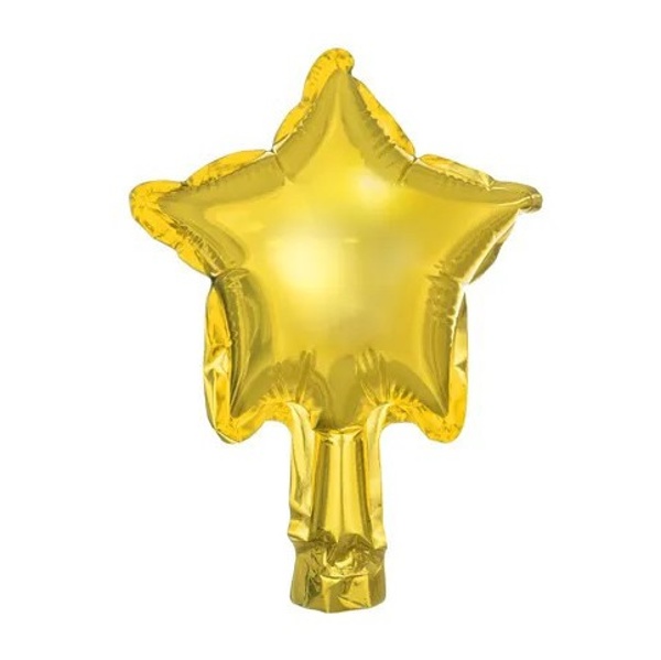 Balóniky fóliové hviezdy zlaté 25 cm 25 ks