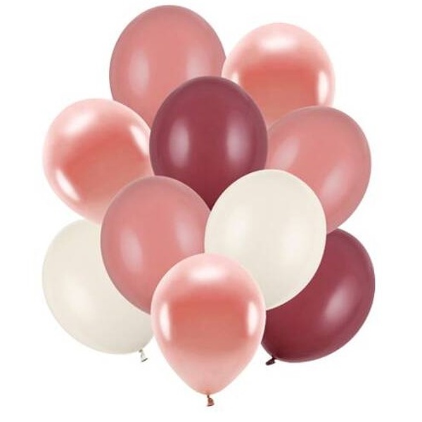 Balniky latexov (alabaster, ruov, slivkov) mix 27-30 cm, 10 ks