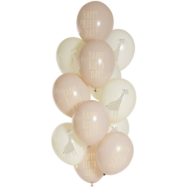 Balniky latexov bov Happy Birthday irafa 33 cm, 12 ks