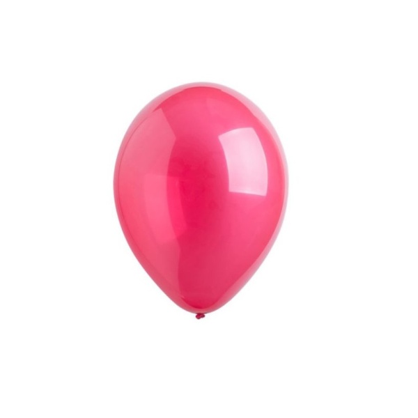 Balniky latexov dekoratrske Crystal malinov 12 cm, 100 ks
