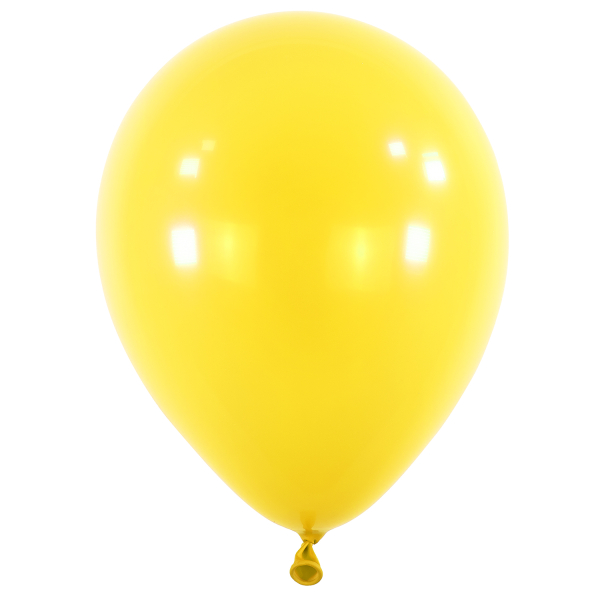 Balóniky latexové dekoratérske Crystal žlté 35 cm, 50 ks
