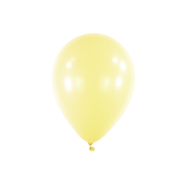Balóniky latexové dekoratérske Macaron žlté 13 cm 100 ks