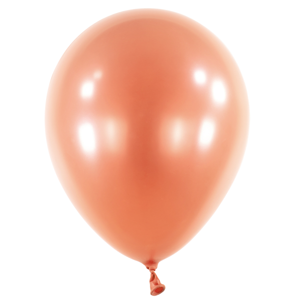 Balniky latexov dekoratrske Pearl Rose Gold 35 cm, 50 ks