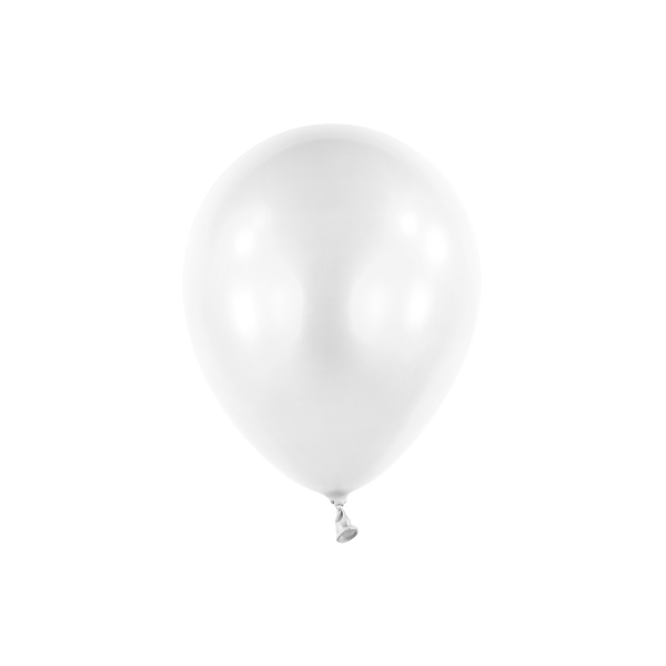 Balóniky latexové dekoratérske Pearl biele 12 cm, 100 ks