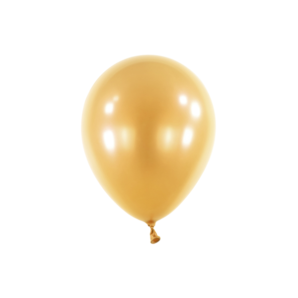 Balóniky latexové dekoratérske Pearl zlaté 12 cm, 100 ks