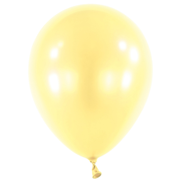 Balóniky latexové dekoratérske Pearl žlté 35 cm, 50 ks