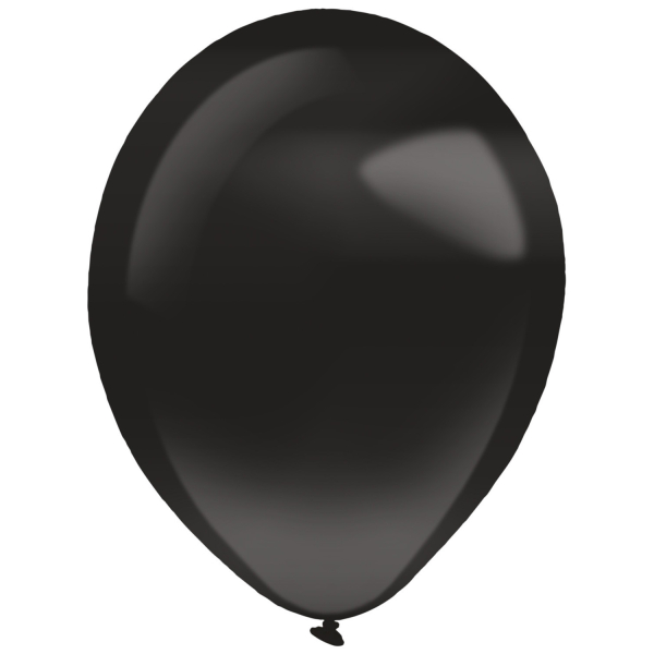 Balniky latexov dekoratrske perleov ierne 35 cm, 50 ks