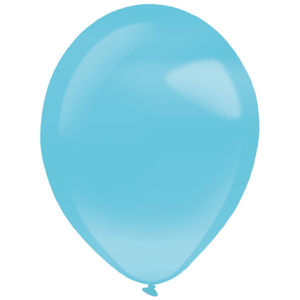 Balniky latexov dekoratrske perleov karibsky modr 35 cm, 50 ks