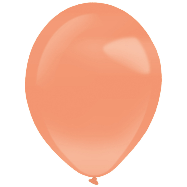 Balóniky latexové dekoratérske perleťové oranžové 27,5 cm (50 ks)