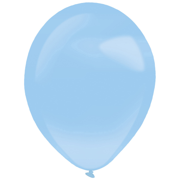Balóniky latexové dekoratérske perleťové svetlo modré 35 cm, 50 ks