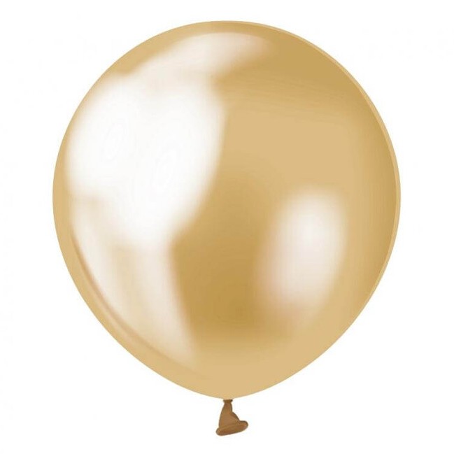Balnky latexov dekoratrsk satnov zlat 13 cm 50 ks
