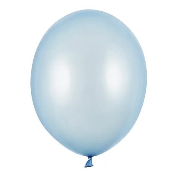 Balniky latexov metalick Baby blue 23 cm 1 ks