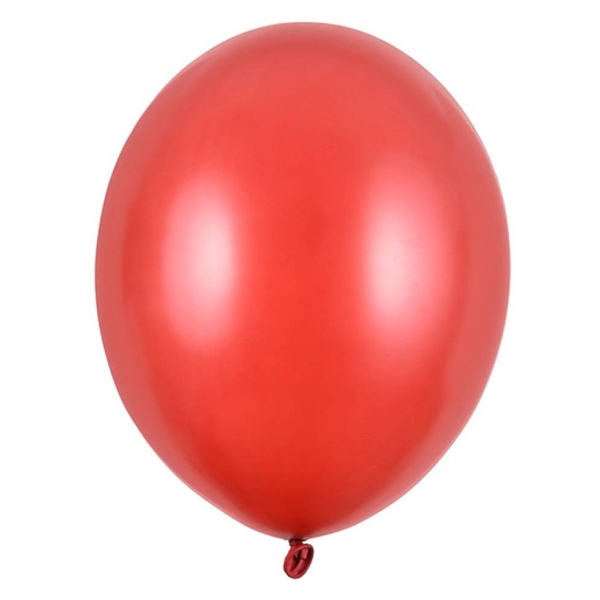 Balónky latexové metalické červené 23 cm 1 ks