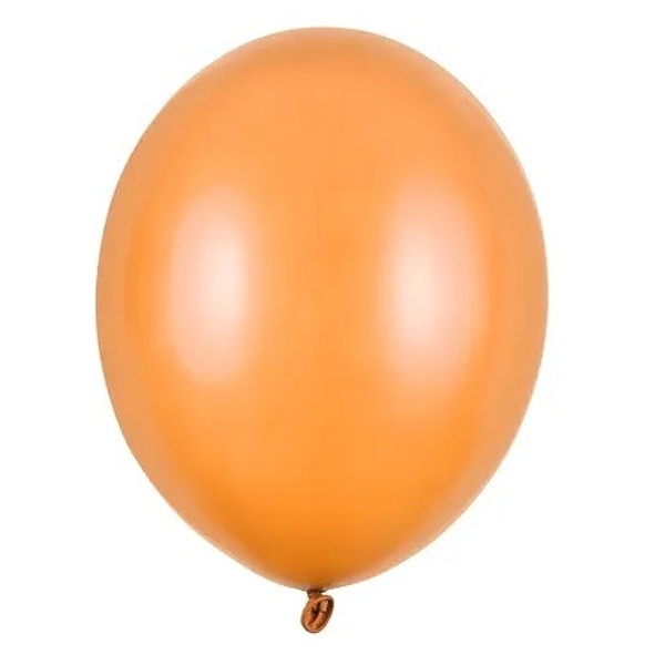 Balónky latexové metalické oranžové 23 cm 1 ks