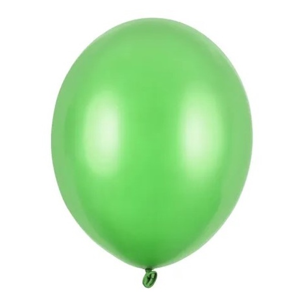 Balóniky latexové metalické zelené jablko 23 cm 100 ks