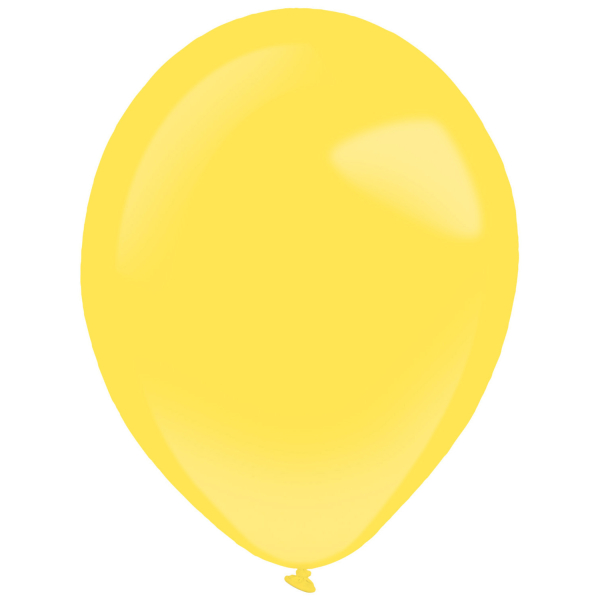 Balónky latexové metalické žluté 23 cm 1 ks