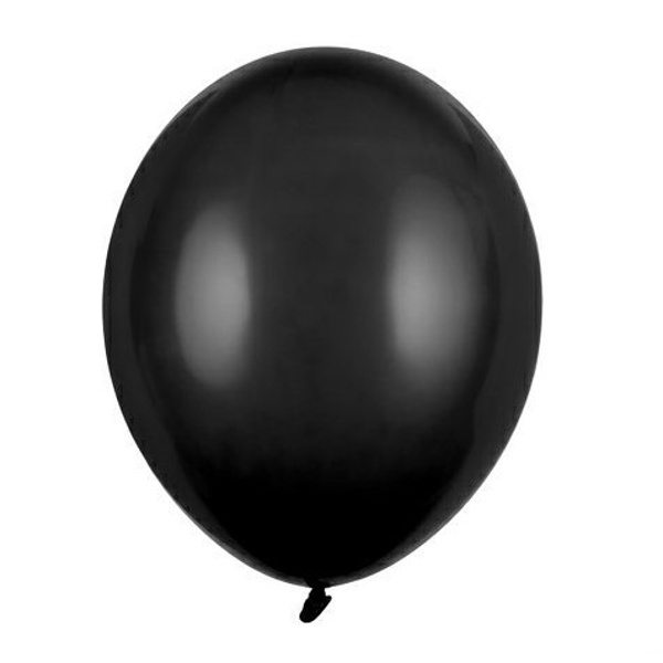 E-shop Balóniky latexové pastelové čierne 23 cm 100 ks
