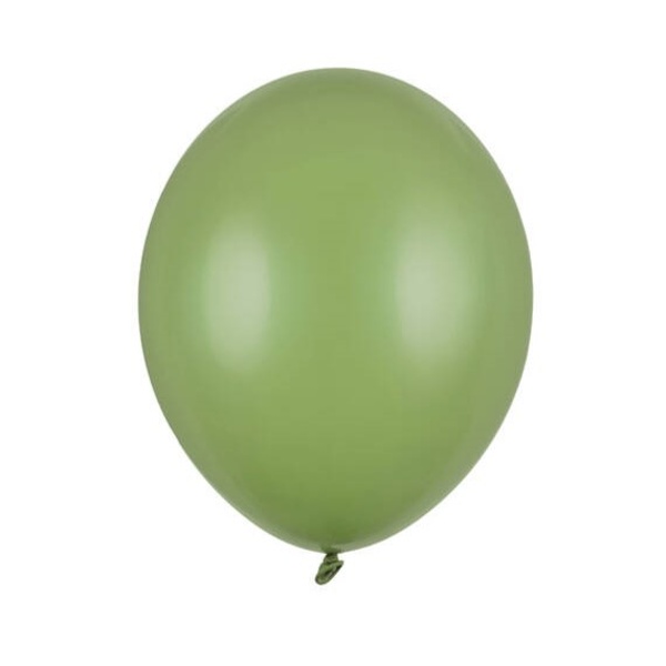 Balóniky latexové pastelové rozmarínovo zelené 12 cm 100 ks