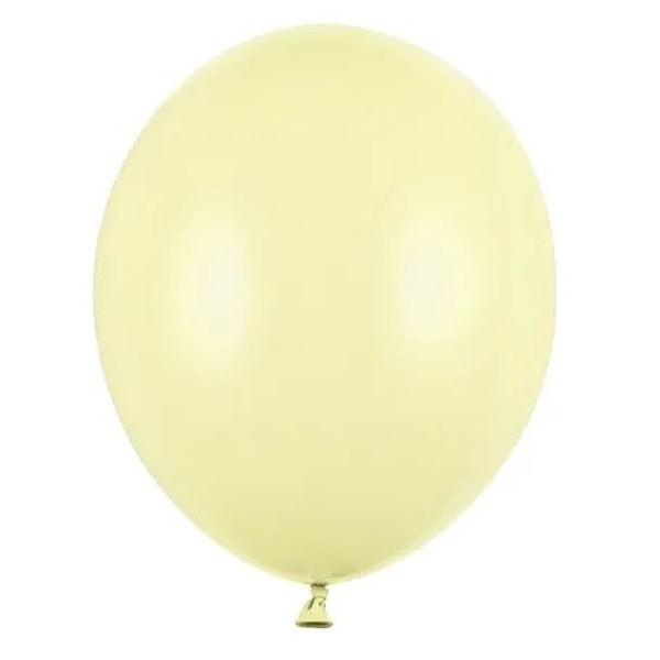 Balónky latexové pastelové světle žluté 23cm 1ks