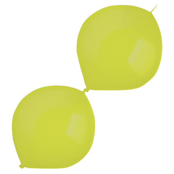 Balniky latexov spojovacie dekoratrske metalick kivi zelen 30 cm, 50 ks